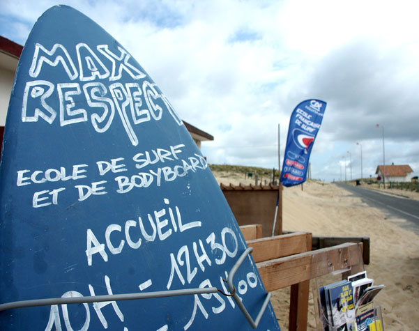 école de surf Max respect Saint Girons - Contis